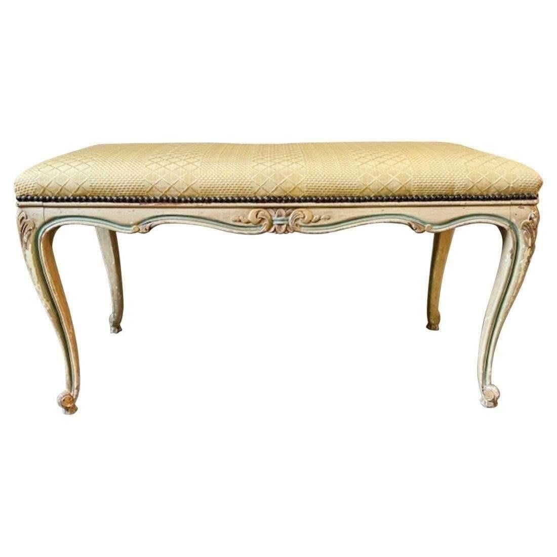 Italian Painted Bench (1 of 1)