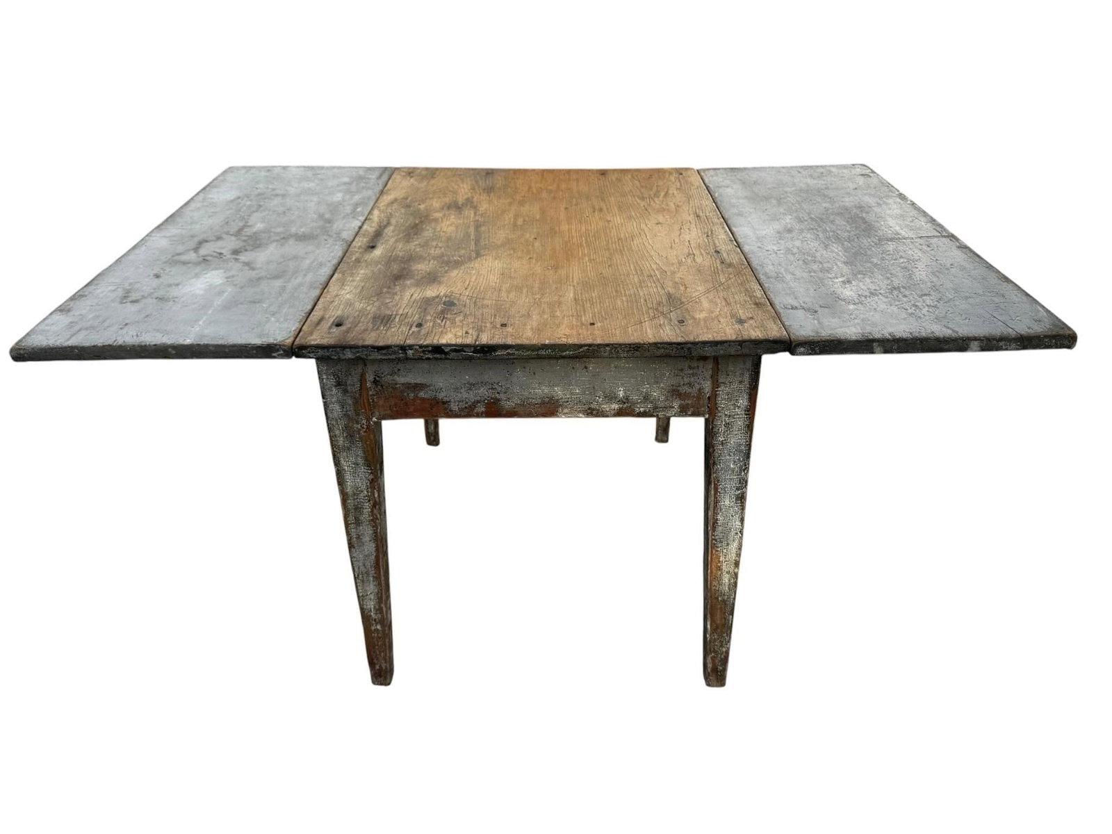 19th c. Swedish Painted Drop Leaf Dining Table (1 of 13)