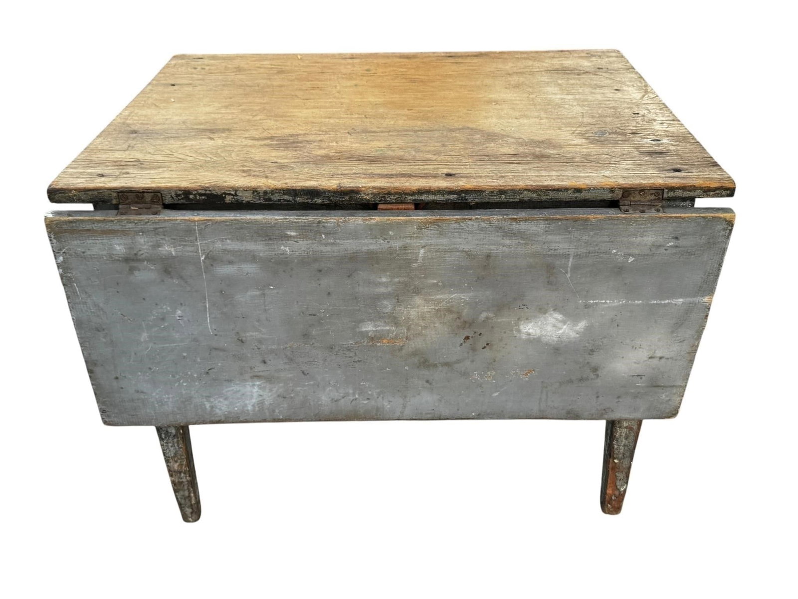 19th c. Swedish Painted Drop Leaf Dining Table - 5
