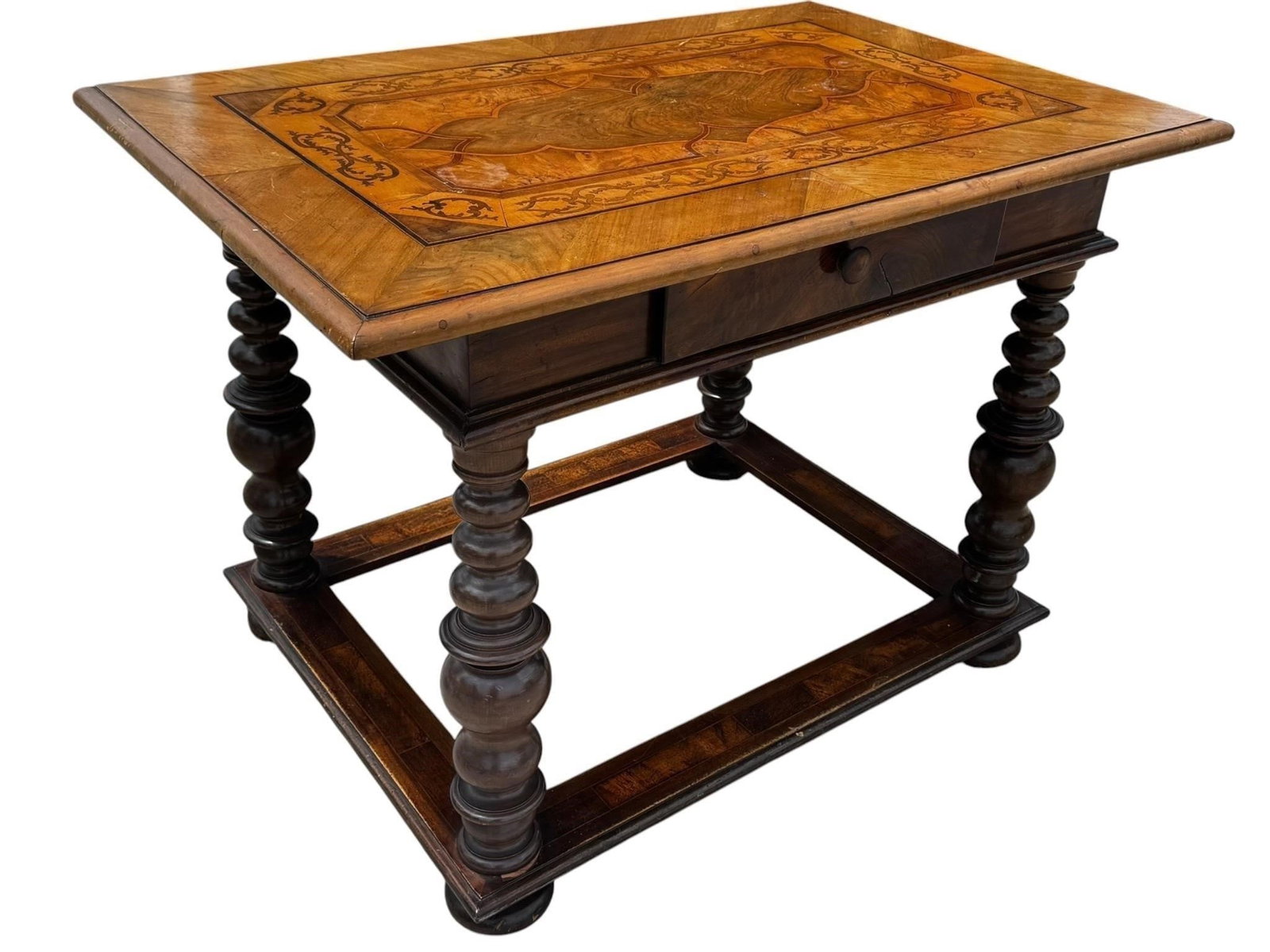 19th c. Dutch Marquetry Table (1 of 8)