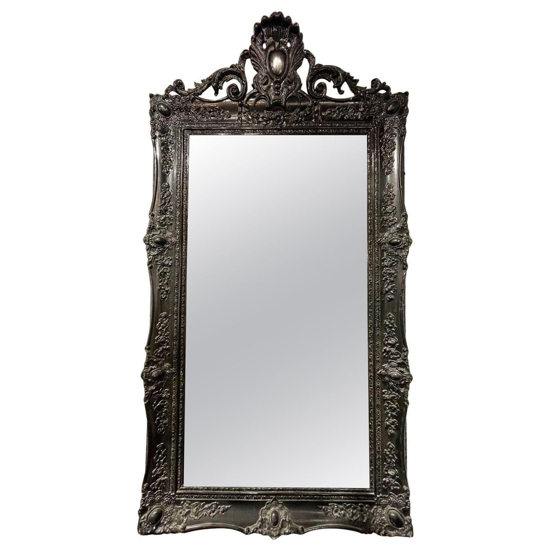 19th c. English Ebonized Mirror (1 of 1)