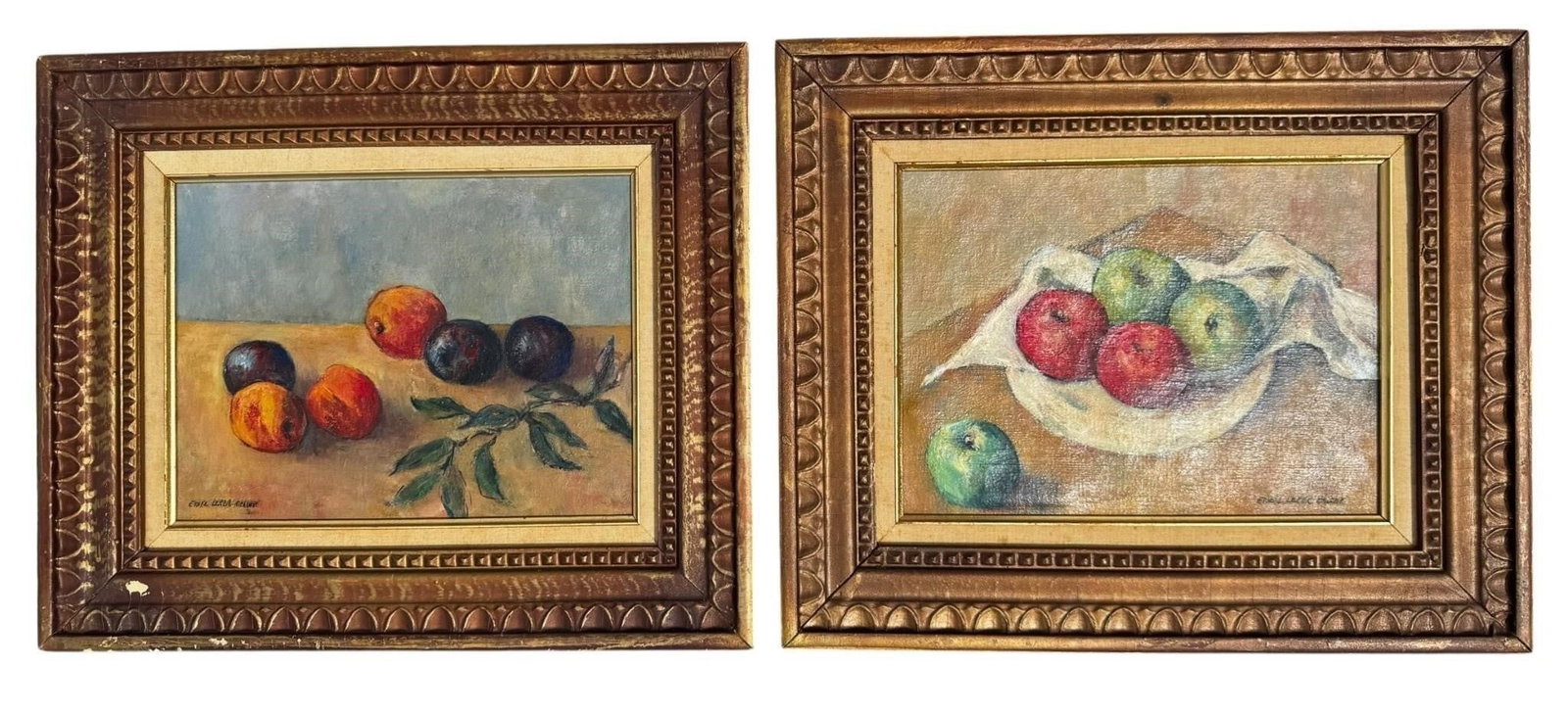 Pair Modernist Still Life Paintings Ethel Keller (1 of 7)