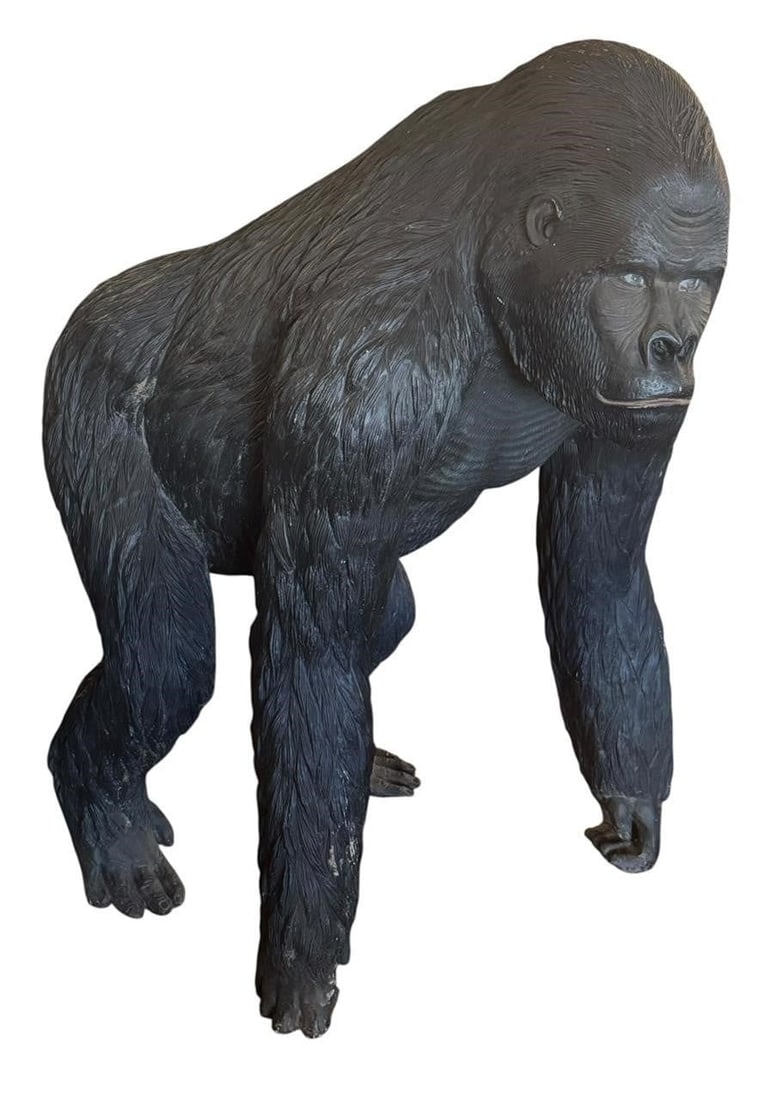 Vintage Life Size Italian Fiberglass Gorilla (1 of 7)