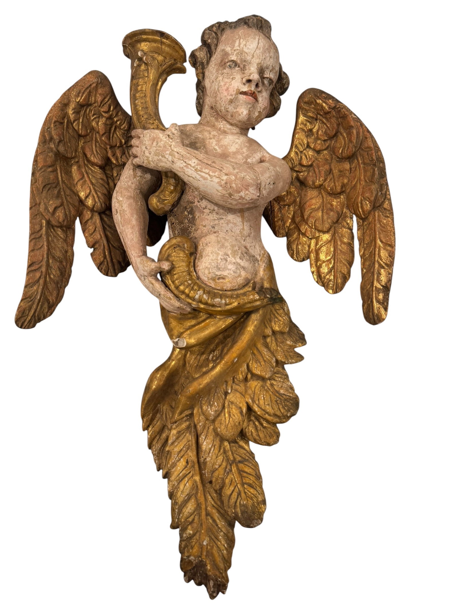 18th Century Italian Baroque Gilt Angel Cherub (1 of 14)