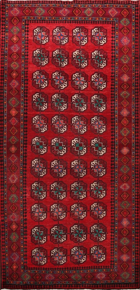 Vintage wool geometric abadeh hand knotted rug 9/5 feet (1 of 12)