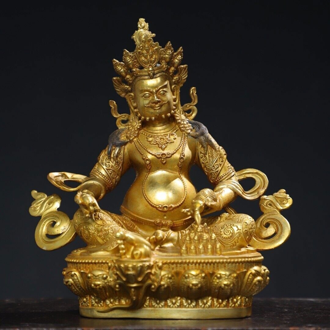 Chinese bronze gilt bronze buddha figure (1 of 9)