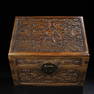 Chinese rose wood carved box Qing dynasty