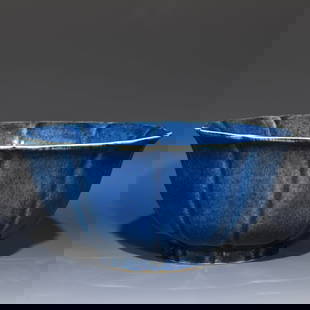 Chinese blue glaze porcelain bowl Ming dynasty Xuande Mark & Period: Size: Width 22.5 cm - Height 10.5 cm Materials: Porcelain Time Period: Ming dynasty Manufactured Date: Xuande Mark & Period Origin: China