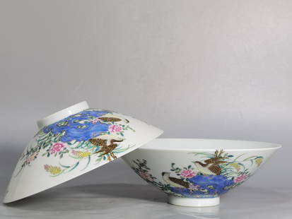 Chinese famille rose porcelain bowl pair Qing dynasty Yongzheng Mark & Period: Size: Width 15.5 cm - Height 5.6 cm Materials: Porcelain Time Period: Qing dynasty Manufactured Date: Yongzheng Mark & Period Origin: China The Yongzheng Emperor, also known by his temple name Emperor