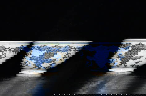 Chinese blue and white porcelain bowl pair Ming dynasty Chenghua Mark & Period: Size: Height 9.4 cm - Width 5 cm Materials: Porcelain Time Period: Ming dynasty Manufactured Date: Chenghua Mark & Period Origin: China The Chenghua Emperor, also known by his temple name as the Emper