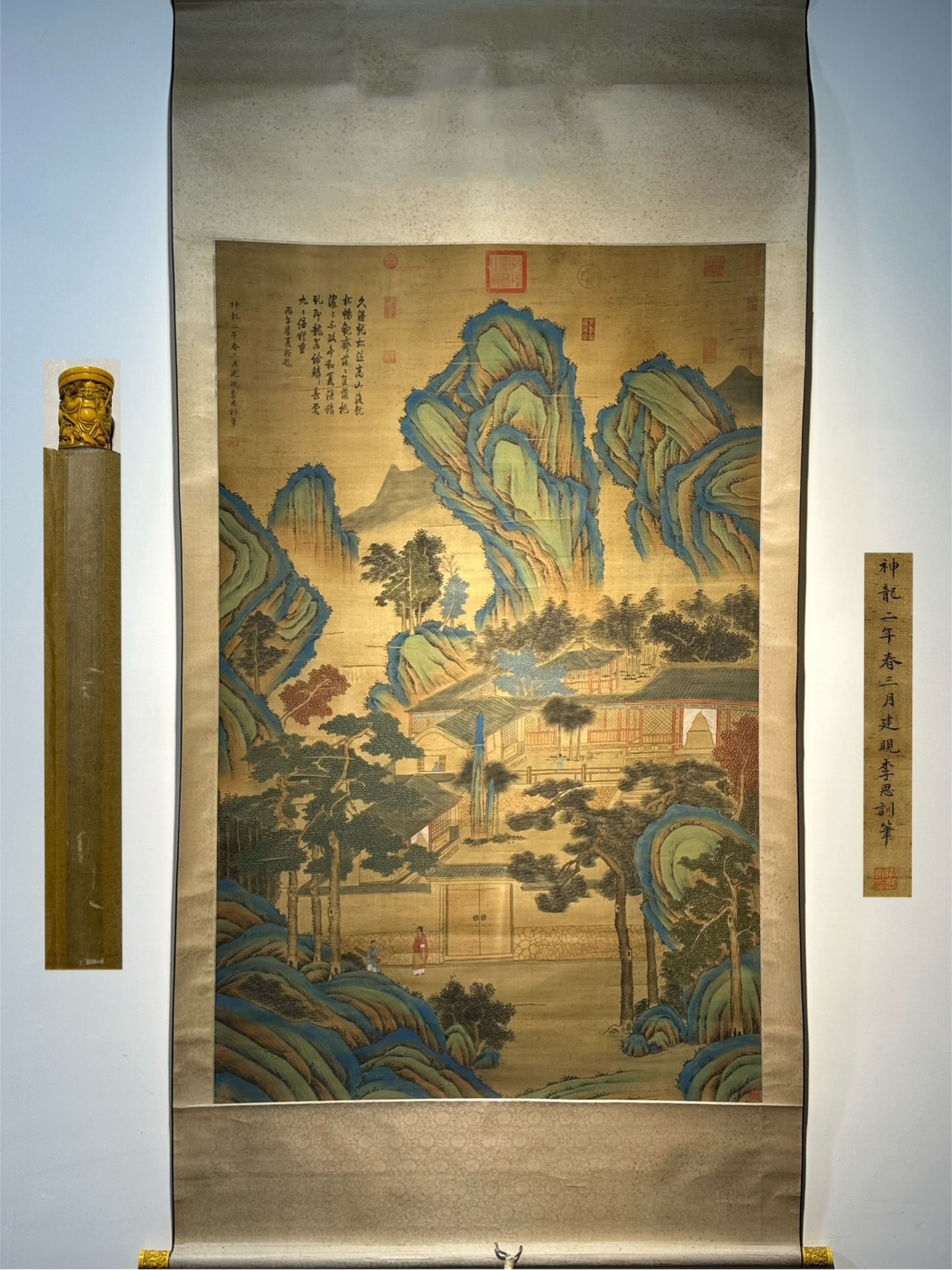 Chinese scroll painting Tang dynasty Li Sixun (1 of 9)