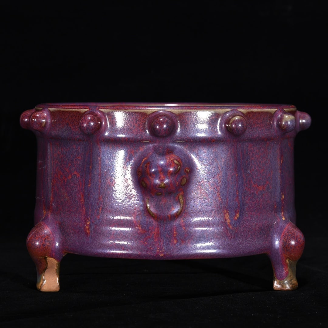 Chinese jun kiln porcelain incense burner Song dynasty: Size: Width 19.5 cm - Height 11.5 cm Materials: Porcelain Time Period: Song dynasty Manufactured Date: 10th-c Period Object: Chinese Antique ⛨ Purchase With Confidence ✔ Verified Au