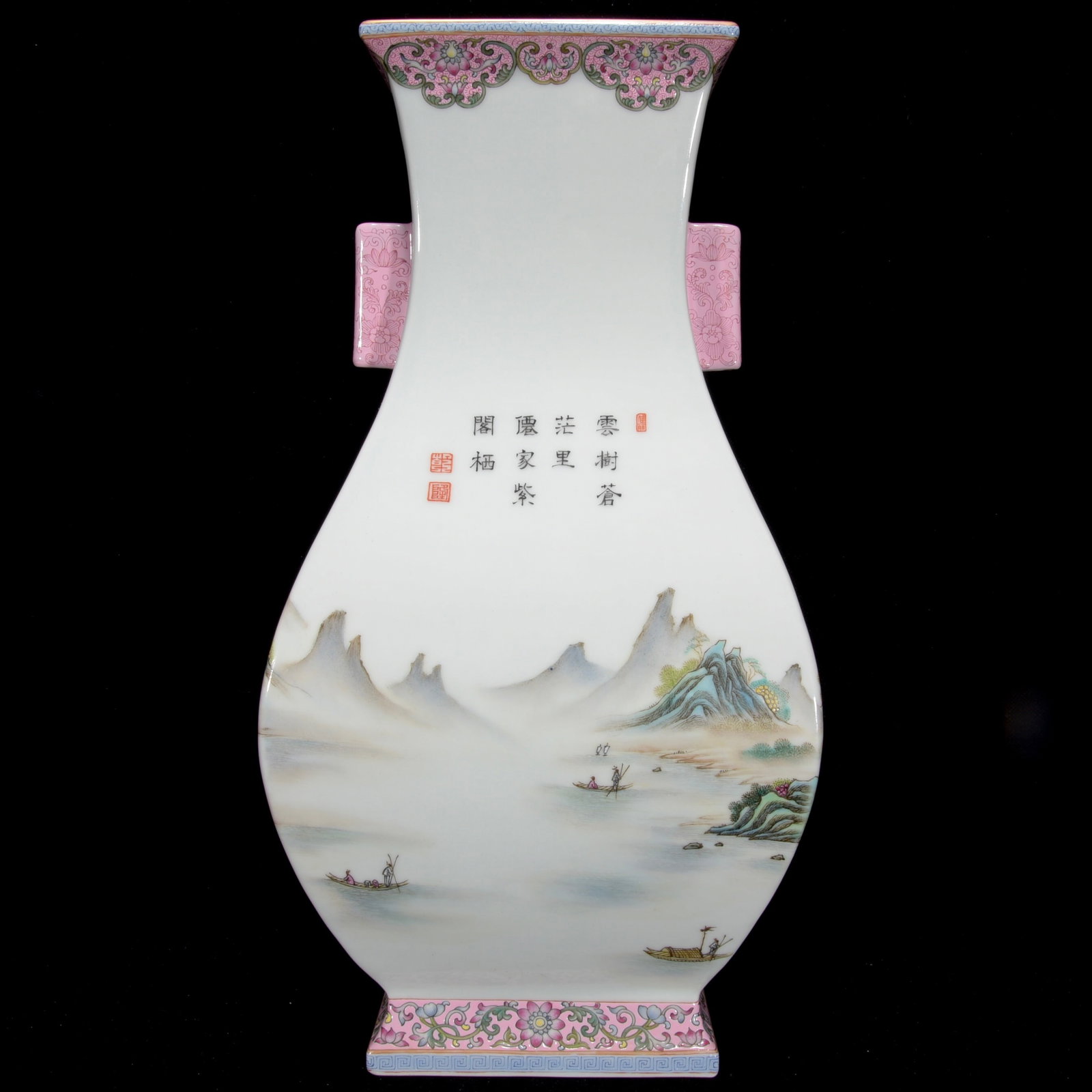 Chinese famille rose porcelain vase Qing dynasty Qianlong Mark & Period: Size: Height 41.5 cm - Width 21 cm Materials: Porcelain Time Period: Qing dynasty Manufactured Date: Qianlong Mark & Period Object: Chinese Antique ⛨ Purchase With Confidence ✔ Veri