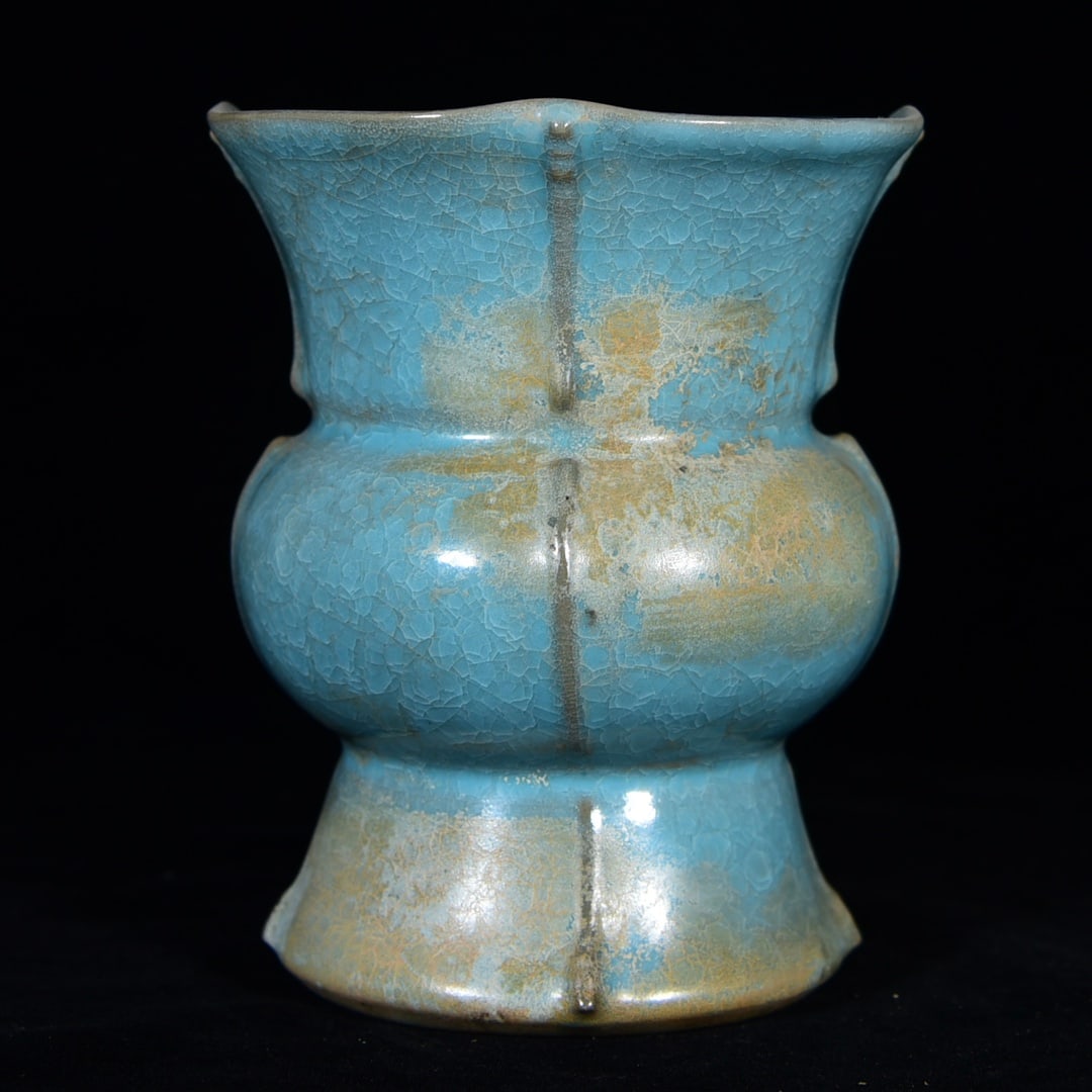 Chinese ru kiln porcelain vase Song dynasty: Size: Height 15 cm - Width 12.6 cm Materials: Porcelain Time Period: Song dynasty Manufactured Date: 10th-c Object: Chinese Antique ⛨ Purchase With Confidence ✔ Verified Auction Hou