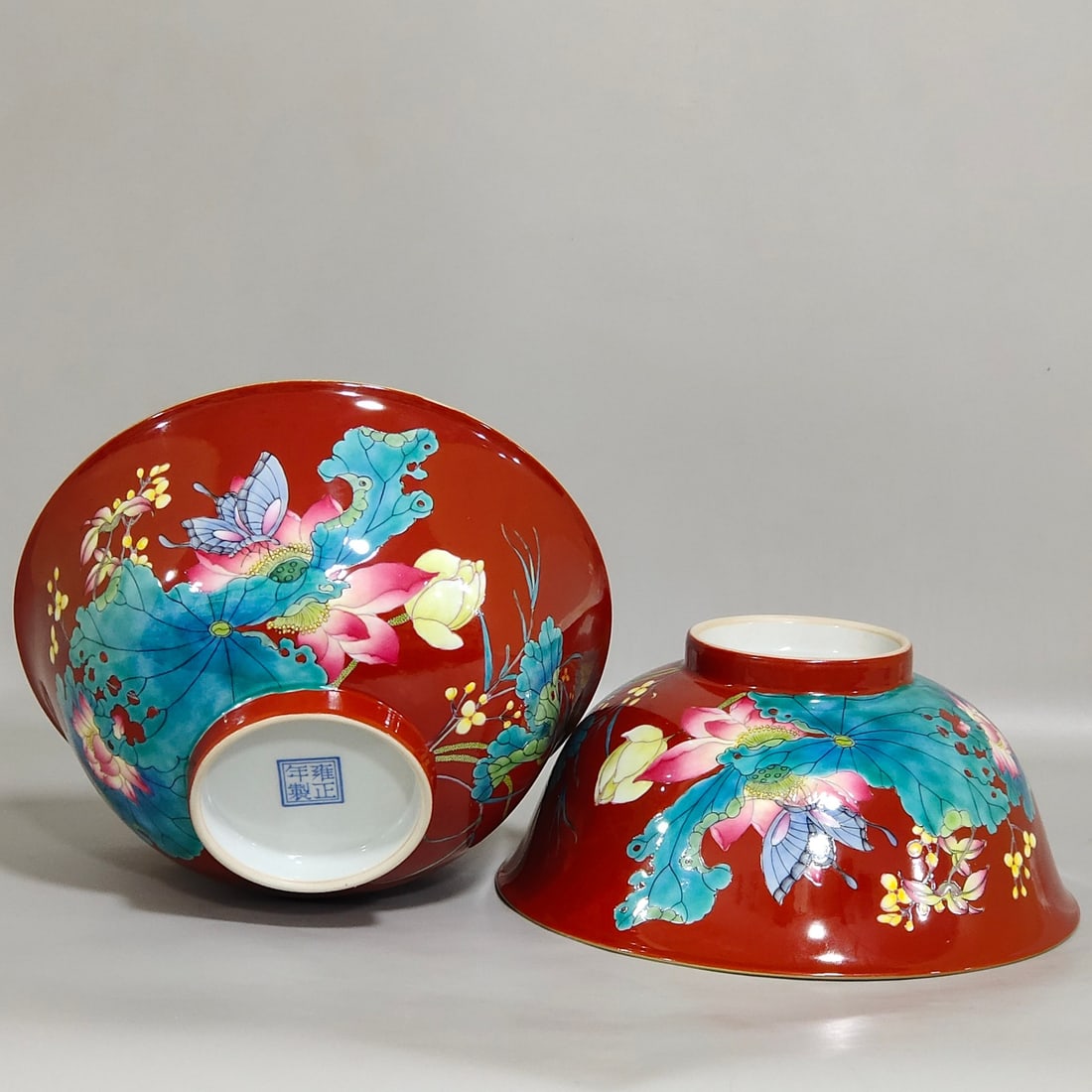 Chinese famille rose porcelain bowl pair Qing dynasty Yongzheng Mark & Period: Size: Width 17 cm - Height 7.8 cm Materials: Porcelain Time Period: Qing dynasty Manufactured Date: Yongzheng Mark & Period Object: Chinese Antique ⛨ Purchase With Confidence ✔ Veri