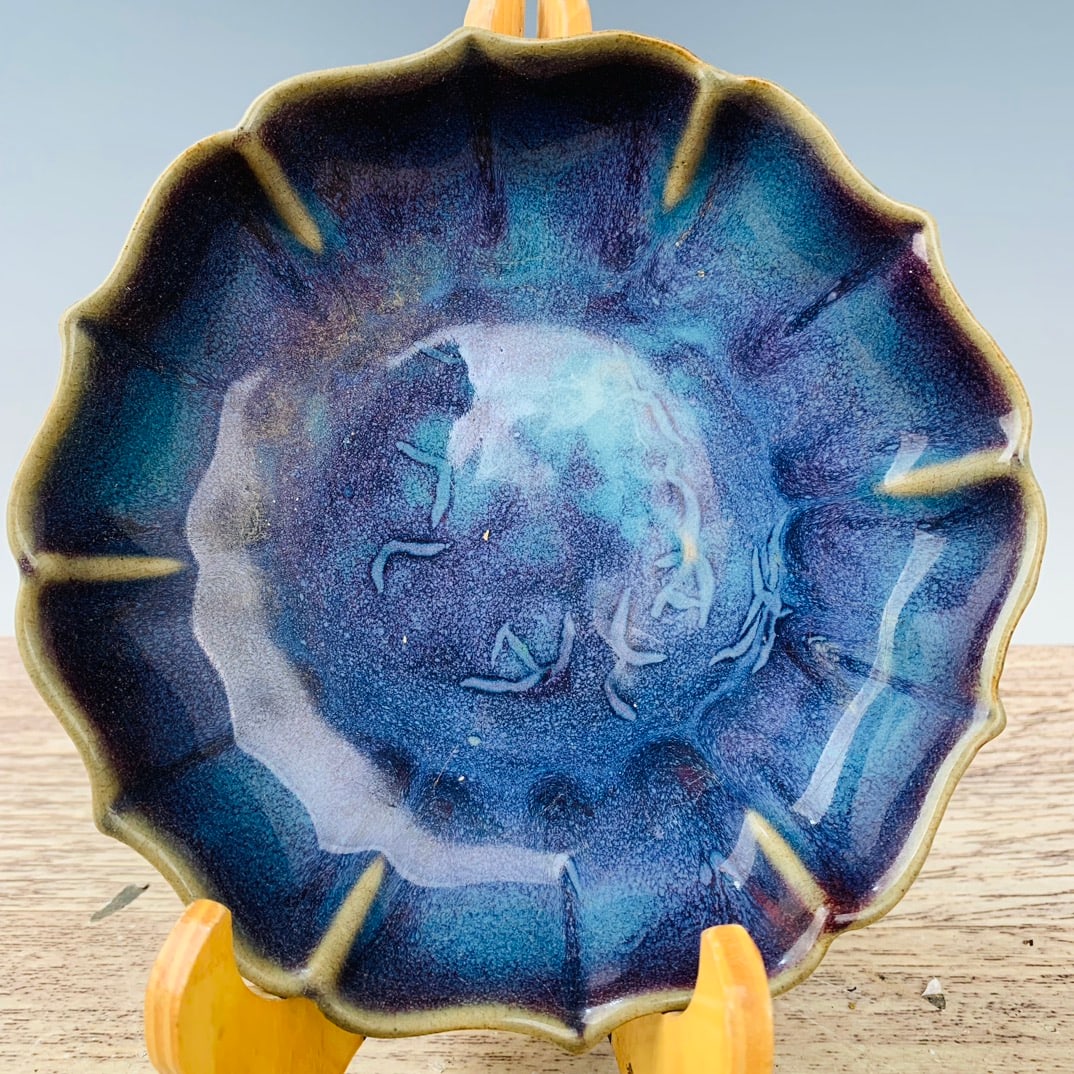 Chinese jun kiln porcelain washer Song dynasty: Size: Width 18.5 cm - Height 4 cm Materials: Porcelain Time Period: Song dynasty Manufactured Date: 10th-c Period Object: Chinese Antique⛨ Purchase With Confidence ✔ Verified Auctio