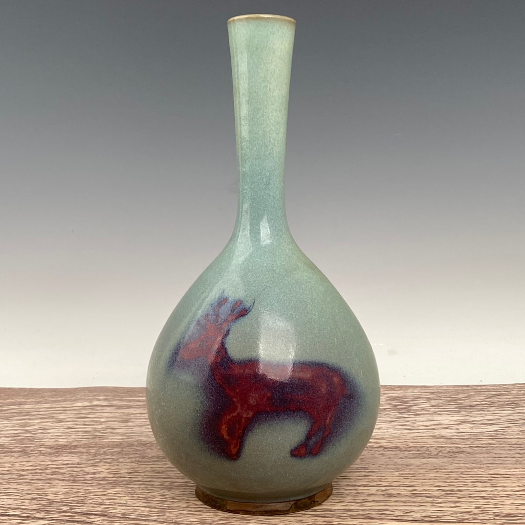 Chinese jun kiln porcelain vase Song dynasty: Size: Height 29 cm - Width 14 cm Materials: Porcelain Time Period: Song dynasty Manufactured Date: 10th-c Object: Chinese Antique ⛨ Purchase With Confidence ✔ Verified Auction House