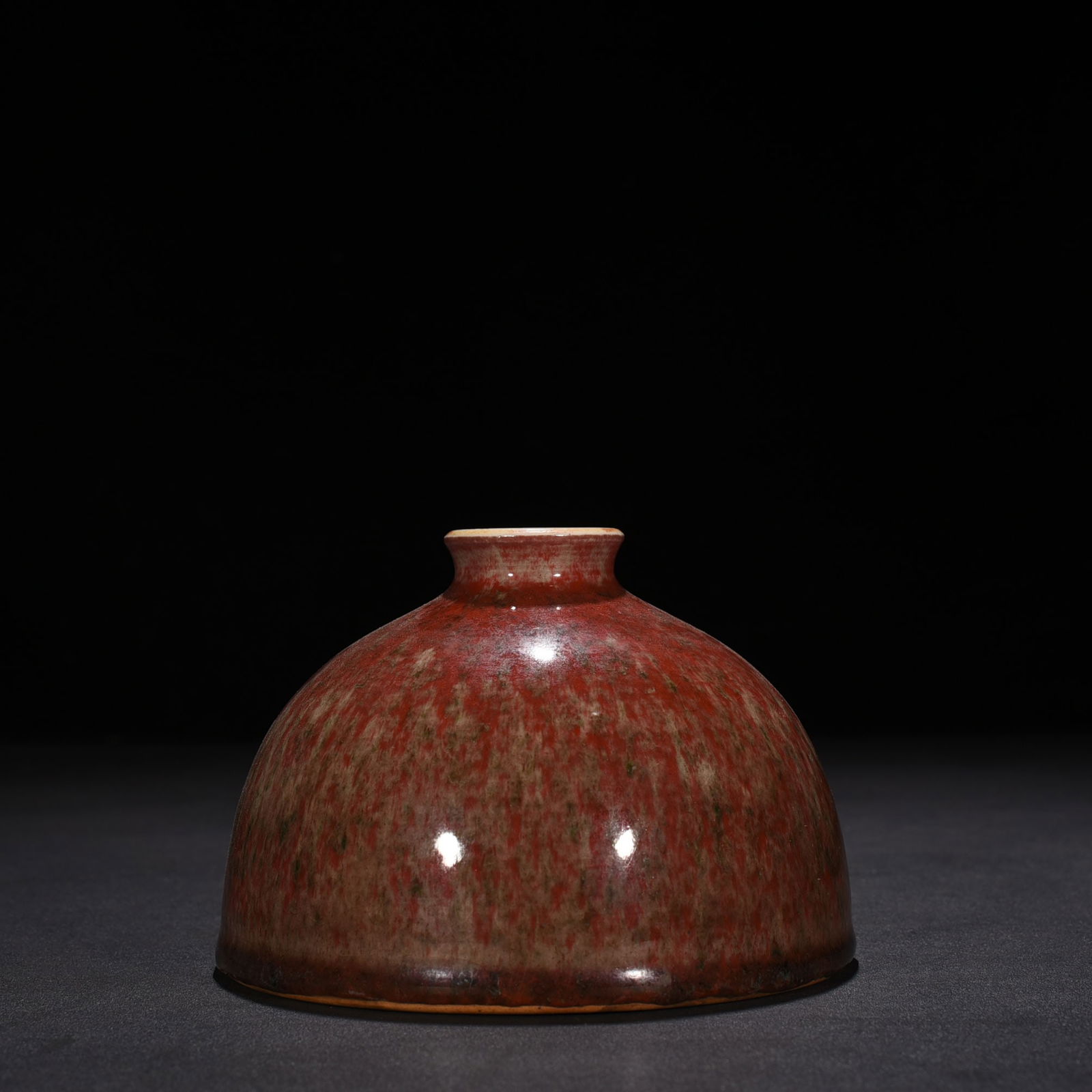 Chinese peach bloom porcelain waster bowl Qing dynasty Kangxi Mark & Period (1 of 8)