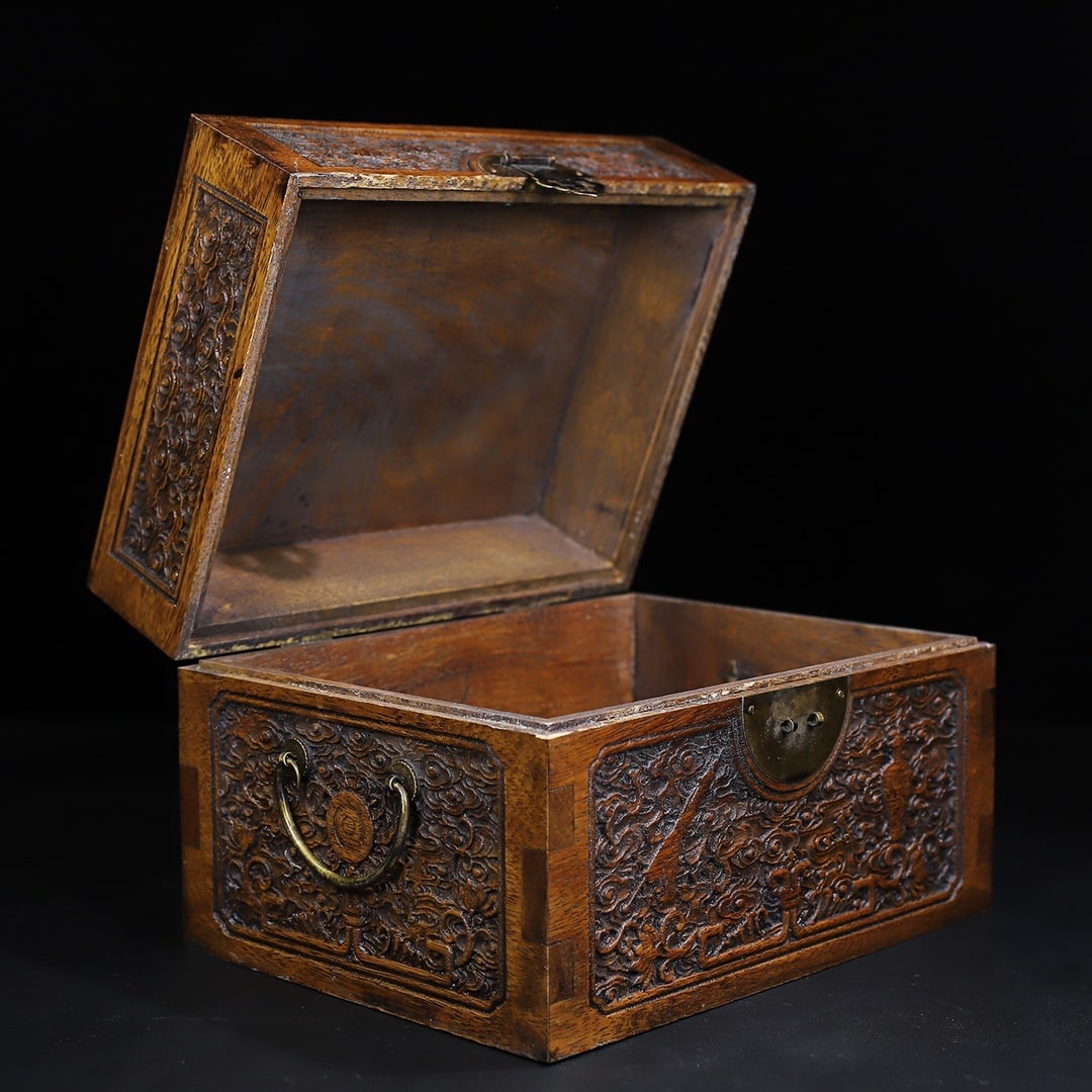 Chinese rose wood treasure box Qing dynasty (1 of 9)