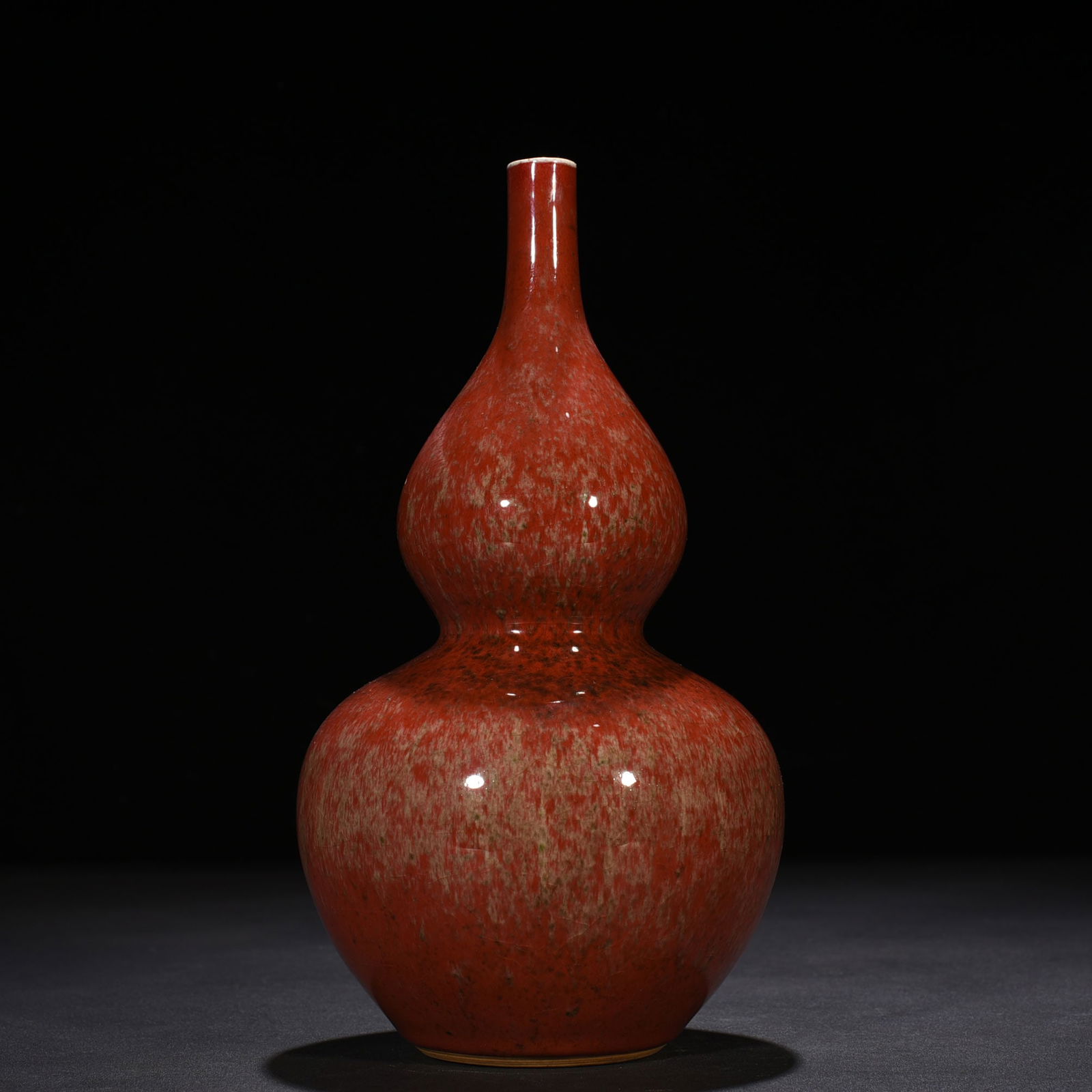 Chinese peach bloom porcelain vase Qing dynasty Kangxi Mark & Period (1 of 6)