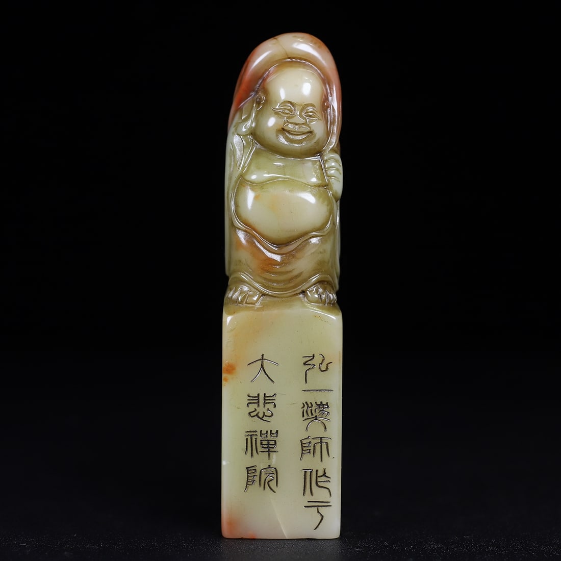 Chinese natural shoushan stone carved seal Qing dynasty: Size: Height 12.2 cm - Width 2.8 cm Materials: Natural Shoushan stone Time Period: Qing dynasty Manufactured Date: Qianlong Period Object: Chinese Antique ⛨ Purchase With Confidence Ϩ