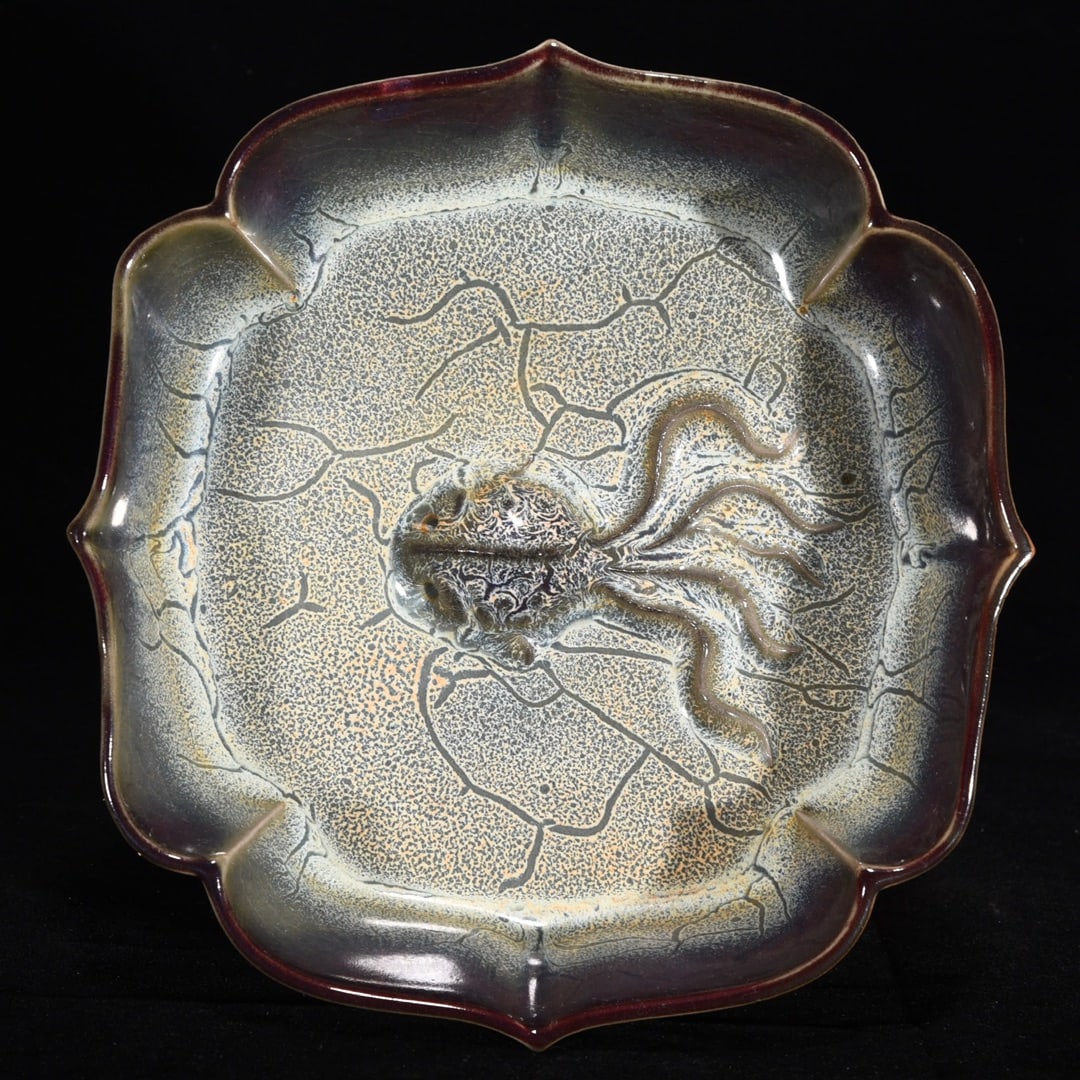 Song dynasty Jun kiln rose and purple fish wash (1 of 9)