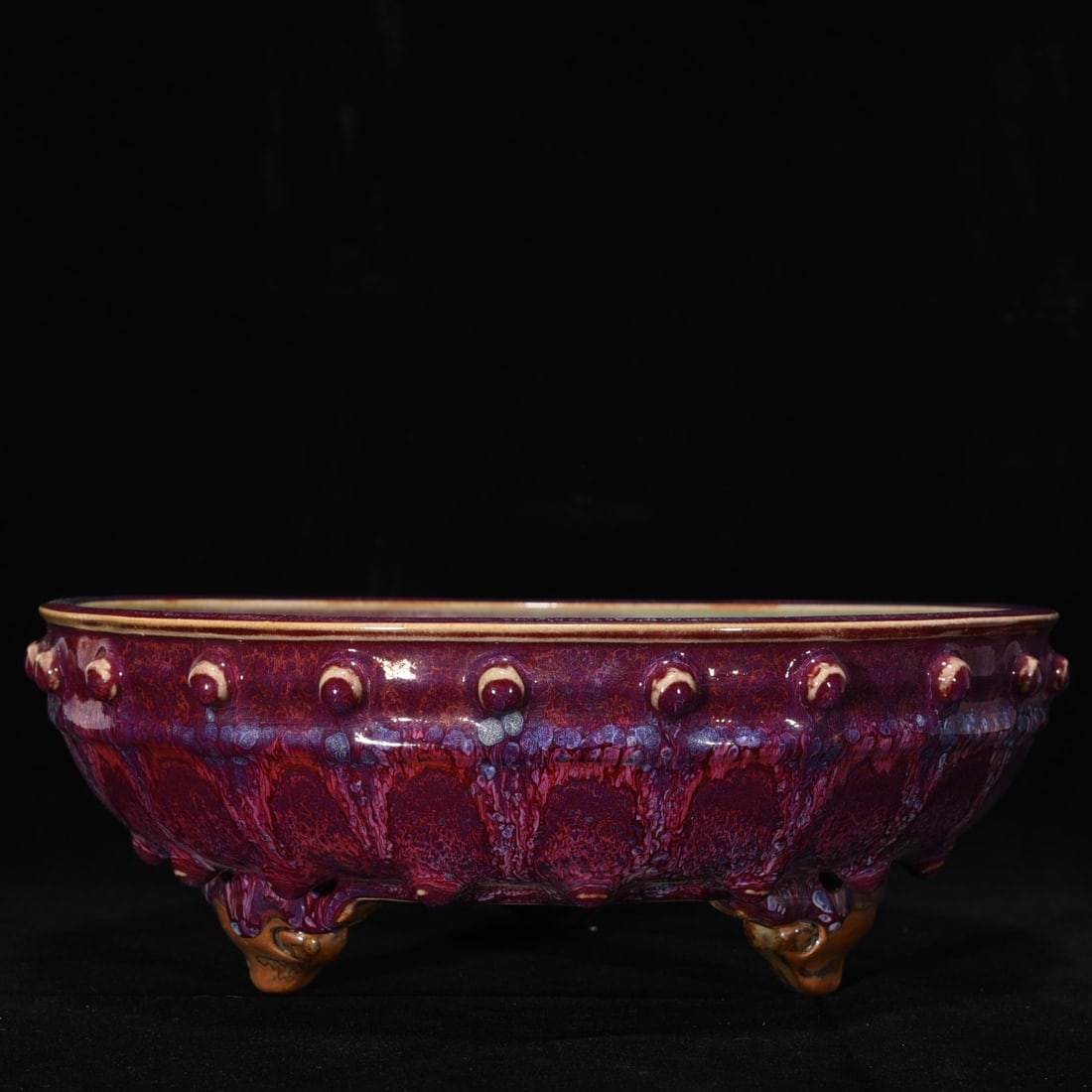 Song dynasty Jun kiln kiln drum nail wash (1 of 9)