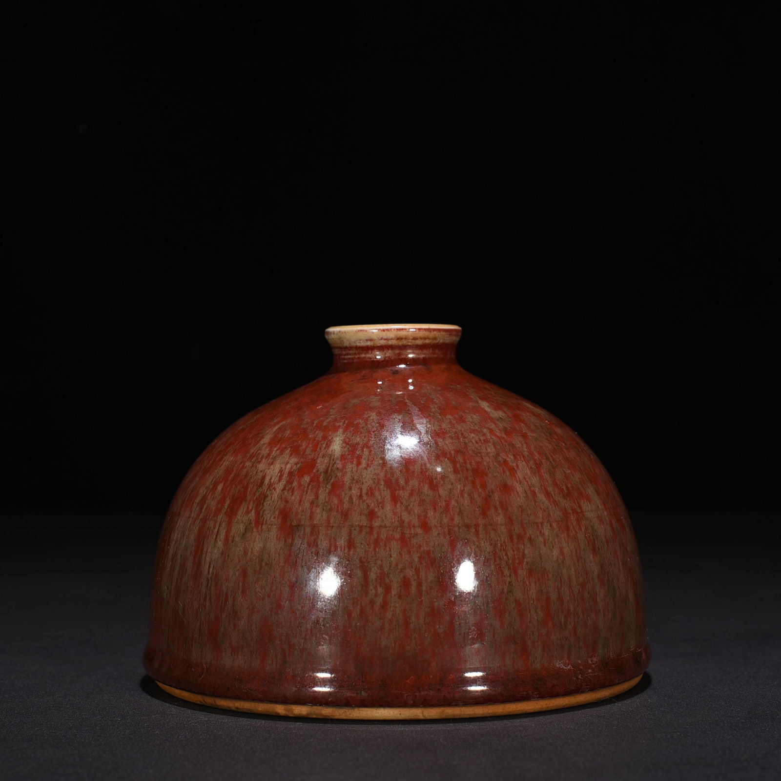 Chinese peach bloom porcelain waster bowl Qing dynasty Kangxi Mark & Period (1 of 6)