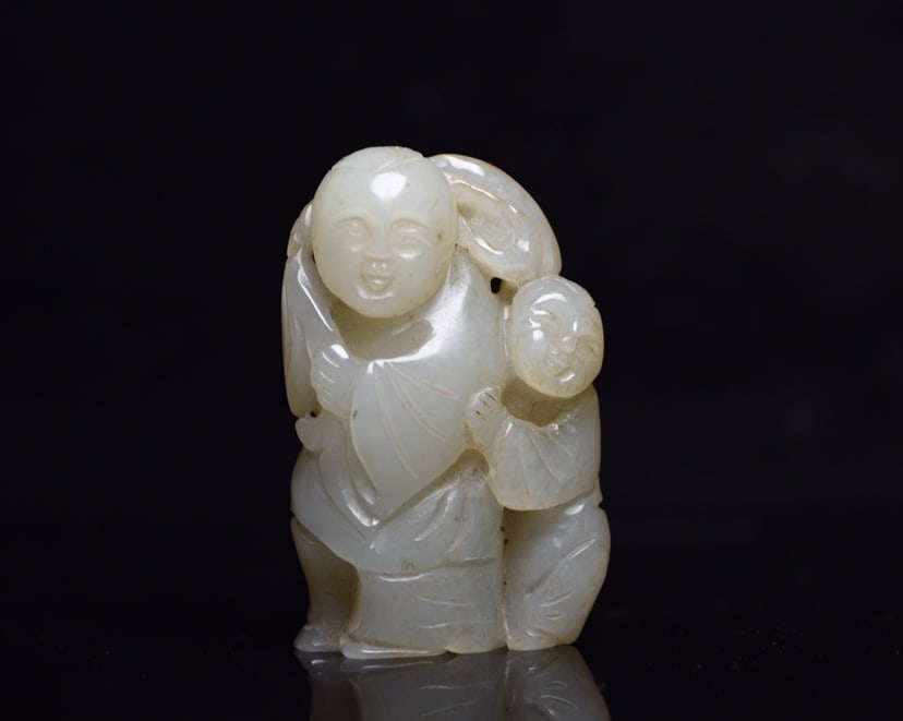 Chinese natural jade carved ornaments Qing dynasty (1 of 9)