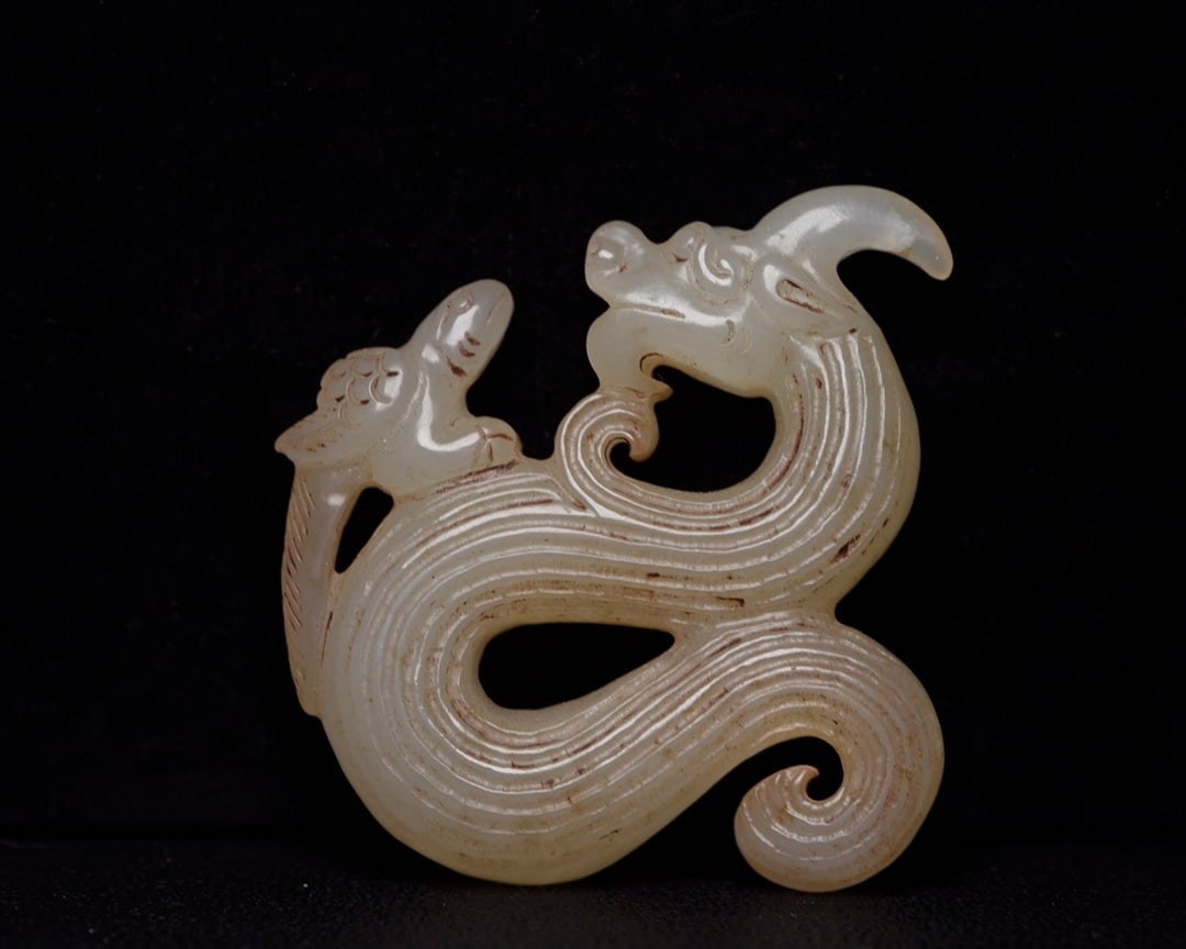 Chinese natural jade carved ornaments Qing dynasty (1 of 9)