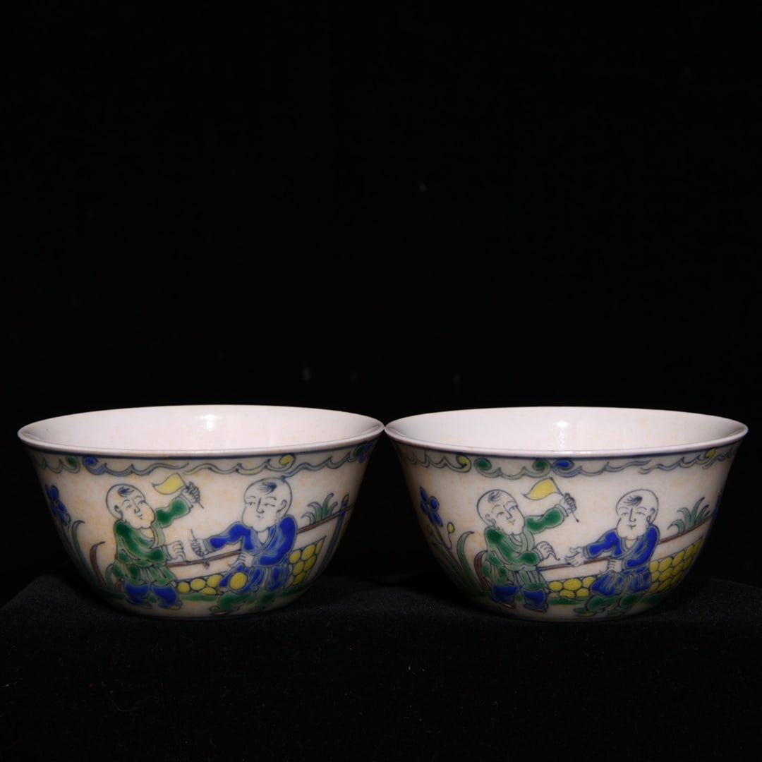 Chinese doucai porcelain bowl pair Qing dynasty Yongzheng Mark & Period: Size: Width 8 cm - Height 4.3 cm Materials: Porcelain Time Period: Qing dynasty Manufactured Date: Yongzheng Mark & Period Object: Chinese Antique ⛨ Purchase With Confidence ✔ Verif
