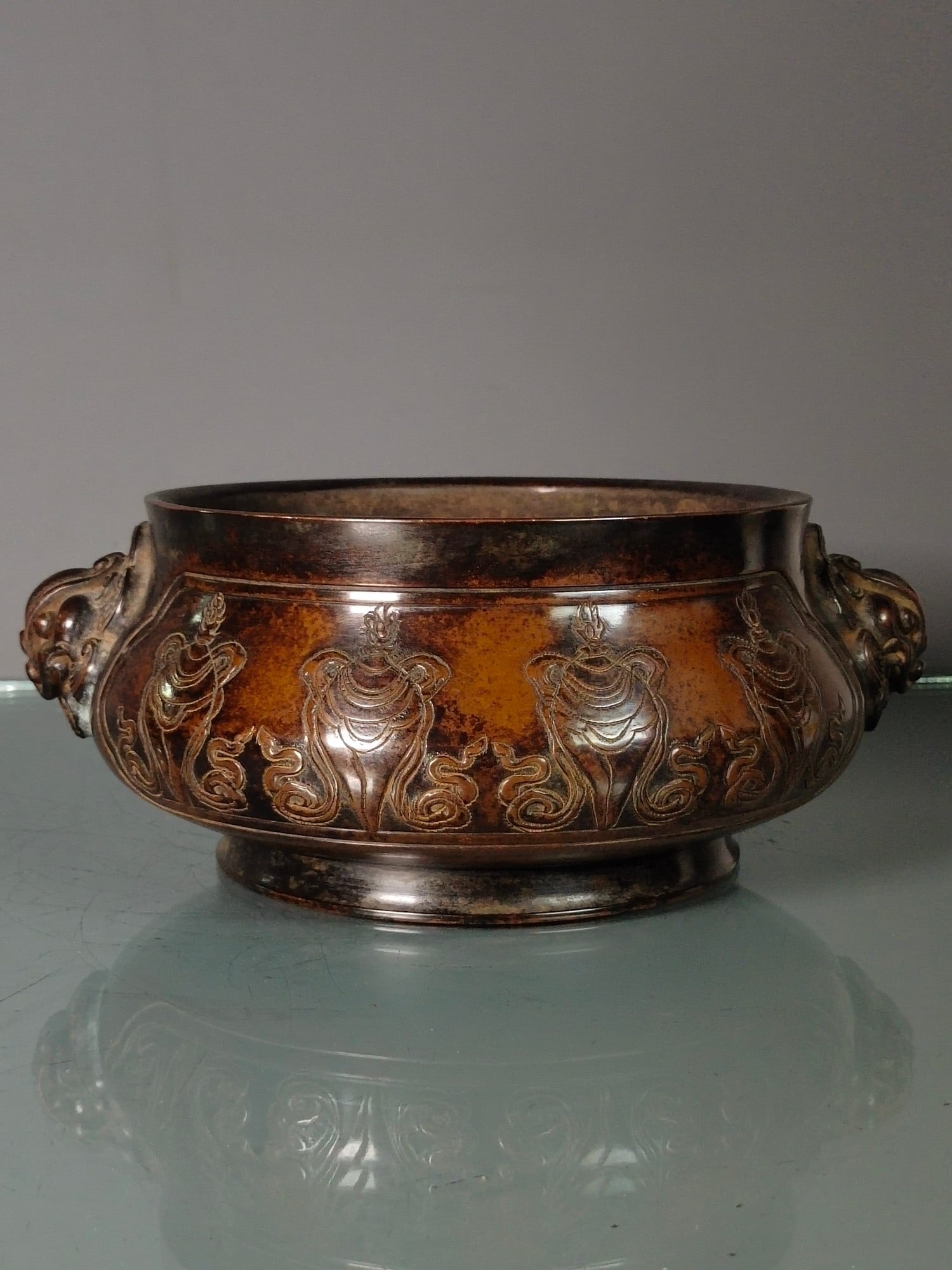 Chinese bronze ware incense burner Ming dynasty Xuande Mark & Period (1 of 9)