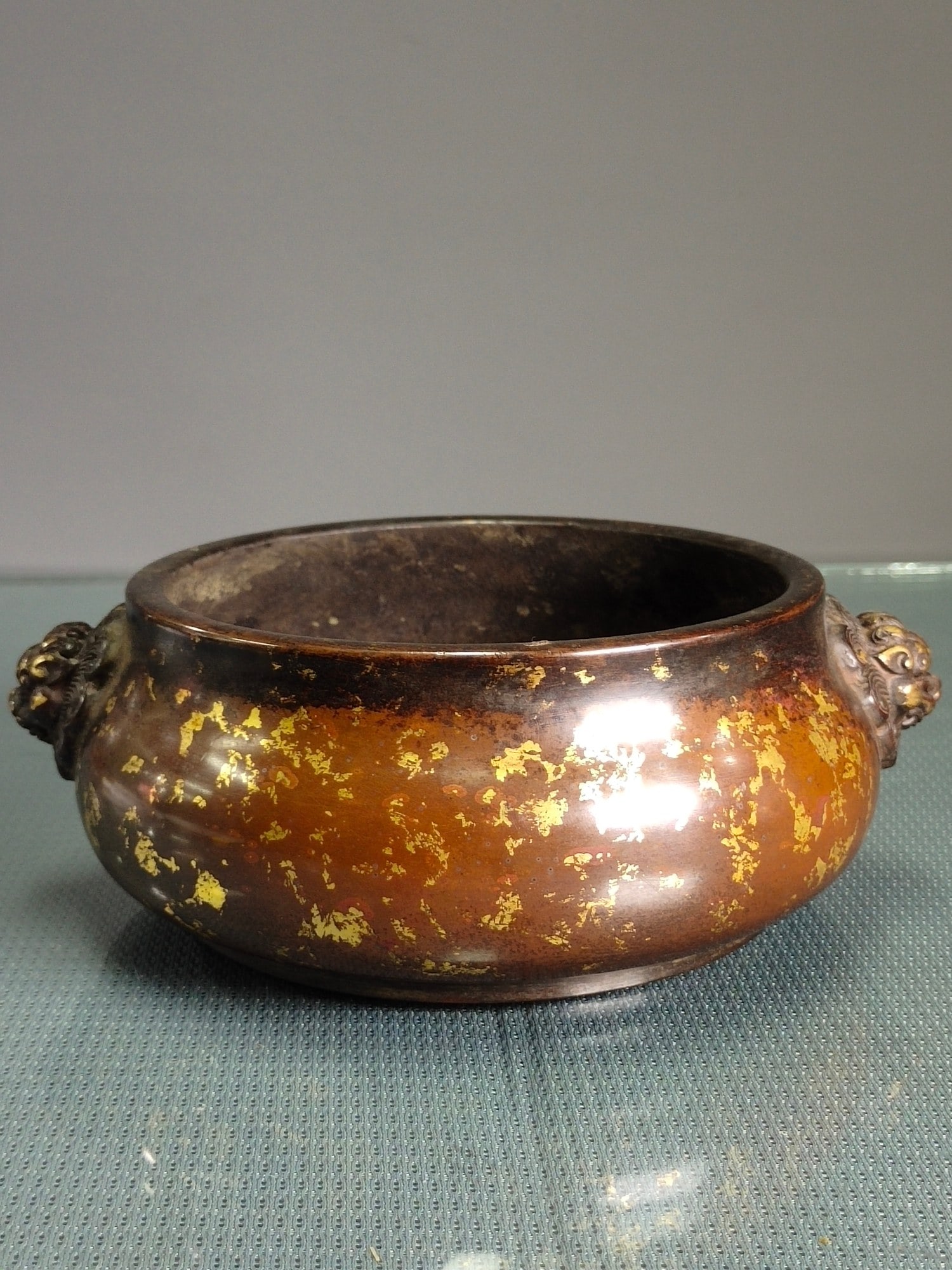 Chinese gilt bronze incense burner Ming dynasty Xuande Mark & Period (1 of 9)