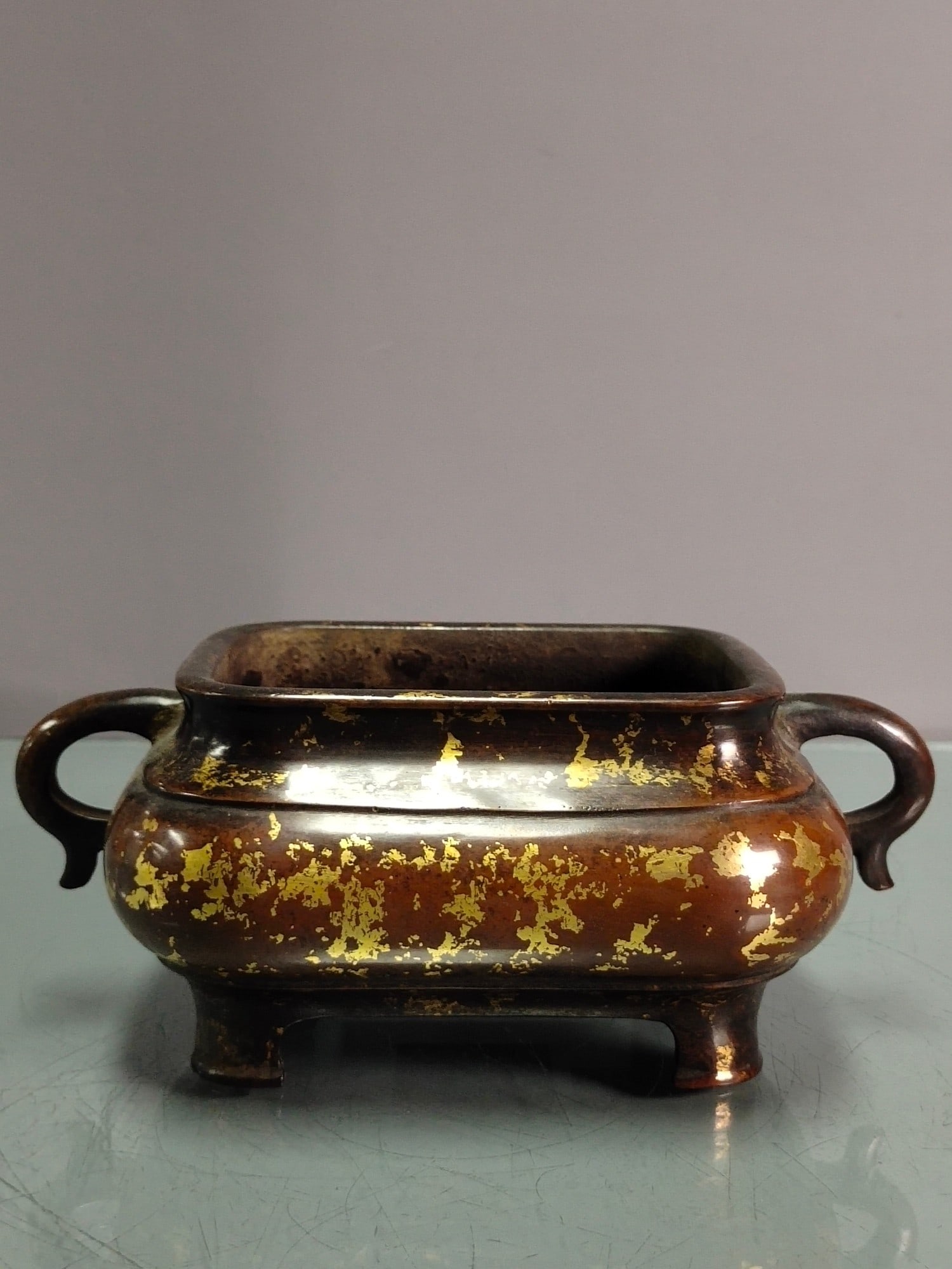 Chinese gilt bronze incense burner Ming dynasty Xuande Mark & Period (1 of 9)
