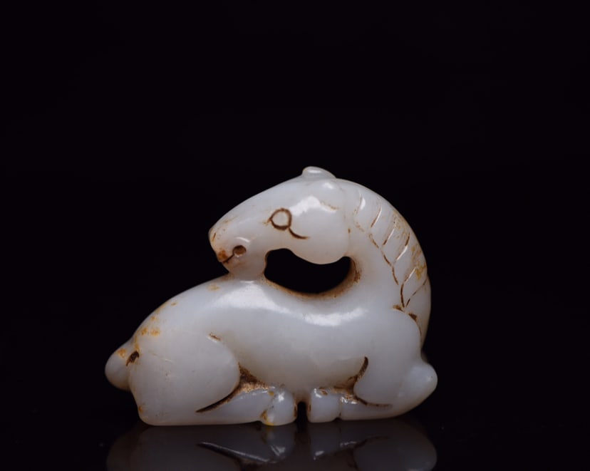 Chinese natural jade carved ornaments Qing dynasty (1 of 9)