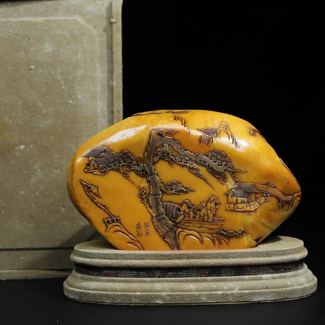 Chinese natural shoushan stone carved seal Qing dynasty (1 of 10)