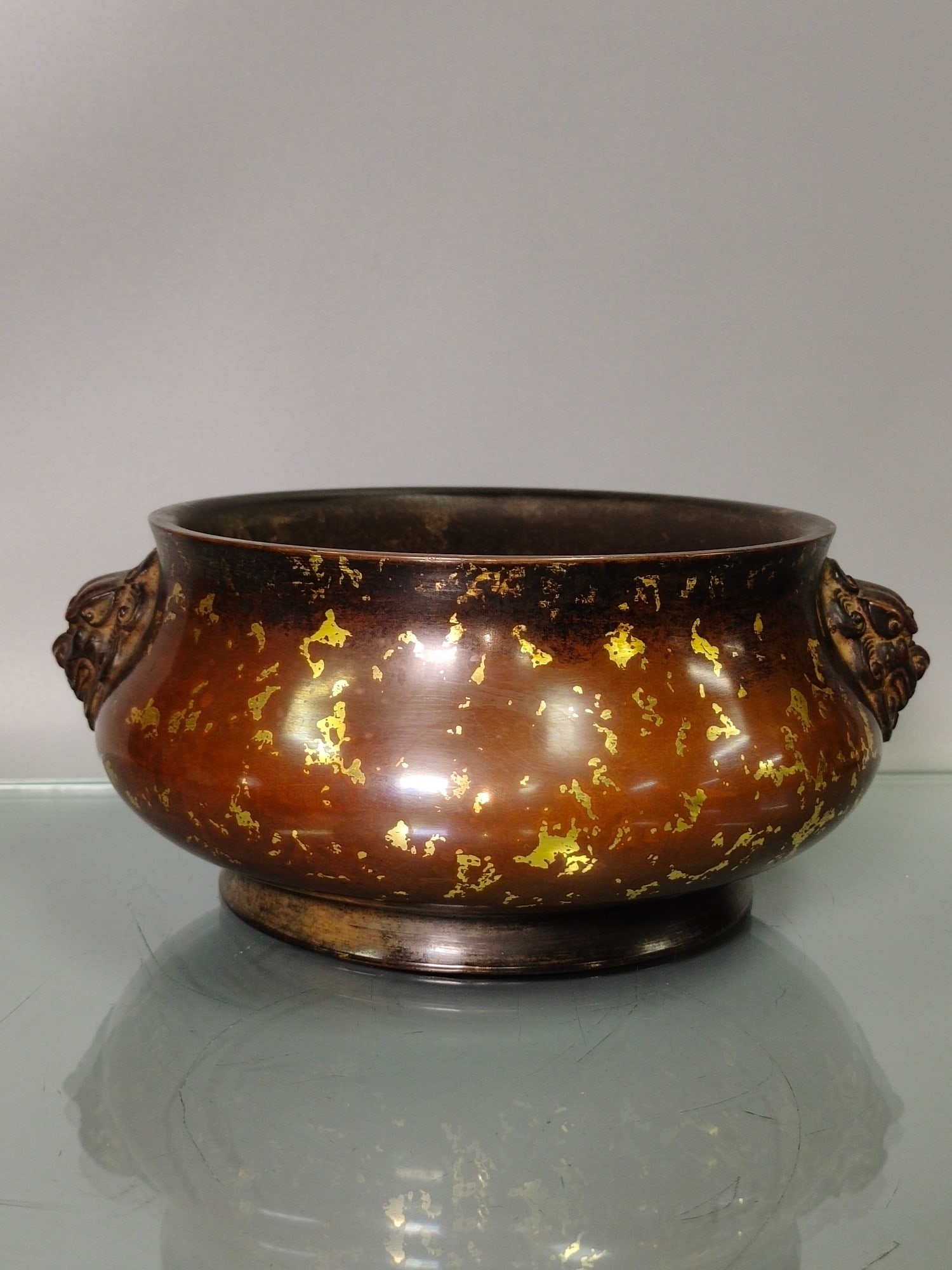 Chinese gilt bronze incense burner Ming dynasty Xuande Mark & Period (1 of 9)