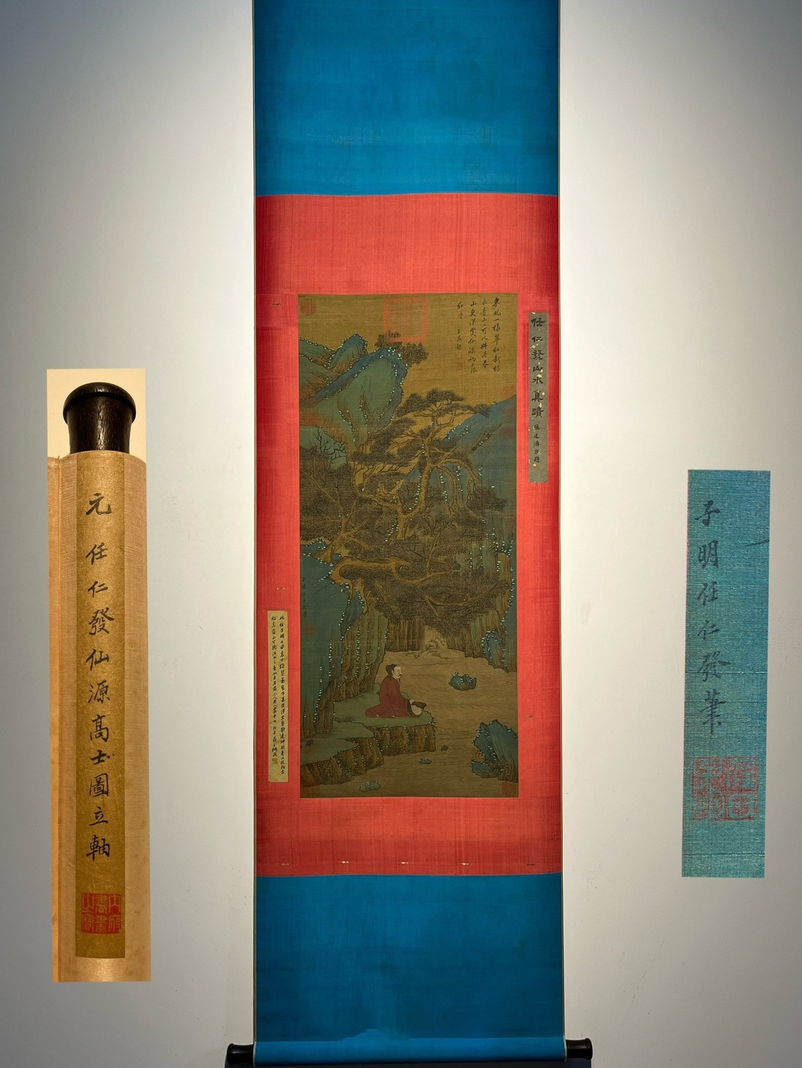 Chinese scroll painting Yuan dynasty Ren Renfa (1 of 9)