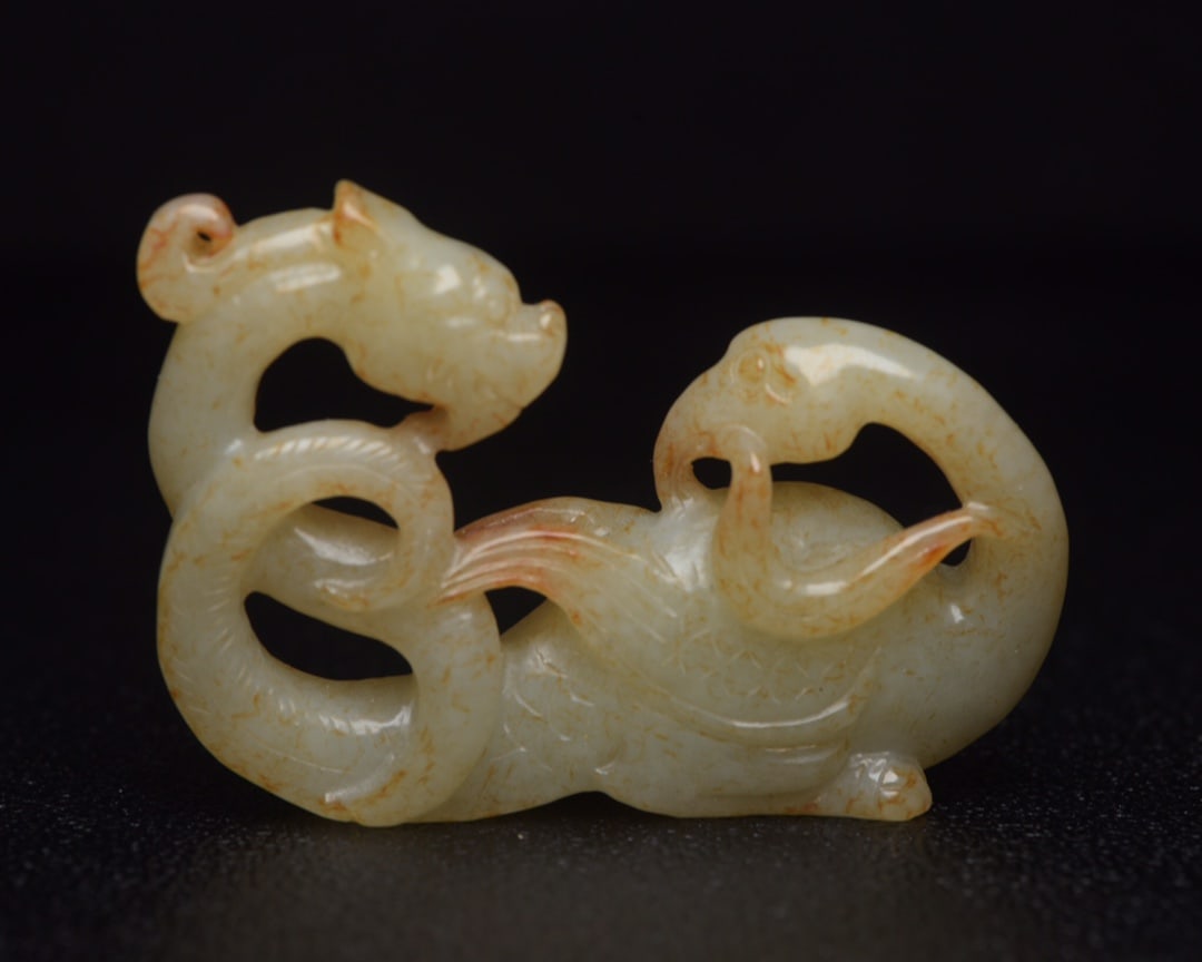 Chinese natural jade carved ornaments Qing dynasty (1 of 9)