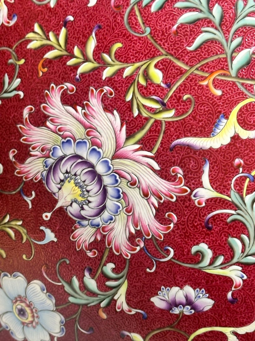 Very RARE Chinese famille rose porcelain vase Qing dynasty Qianlong Mark & Period - 11