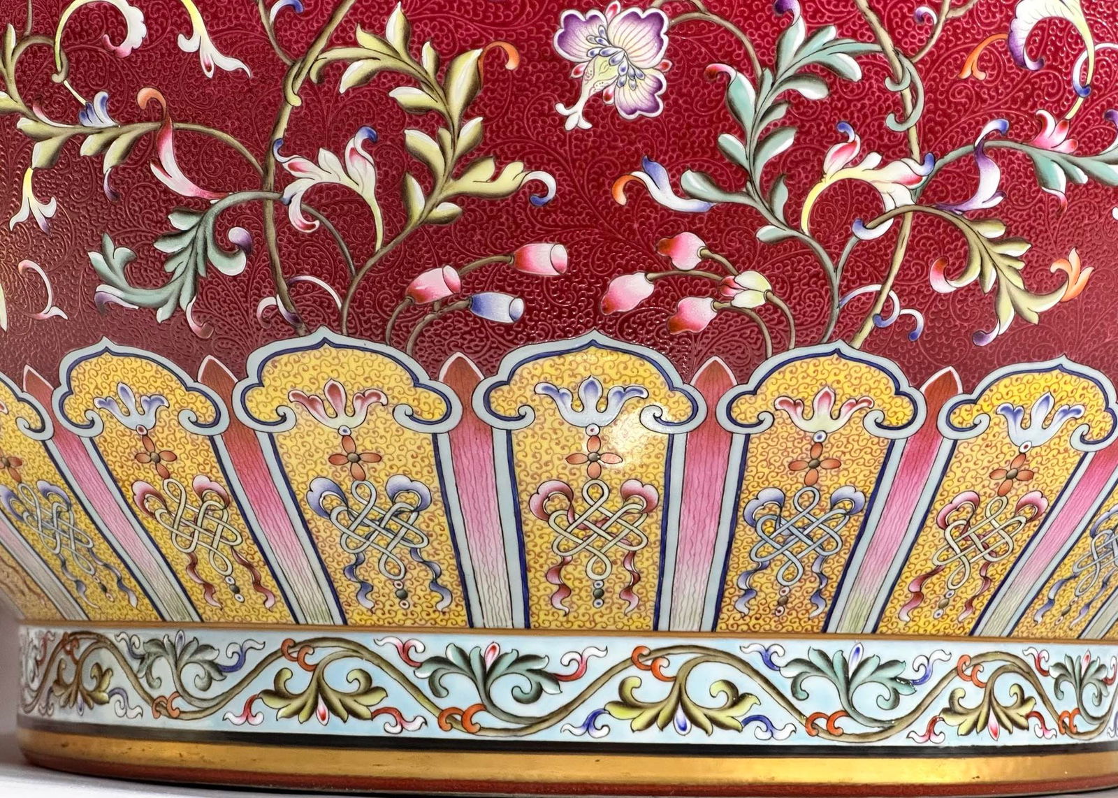 Very RARE Chinese famille rose porcelain vase Qing dynasty Qianlong Mark & Period - 4