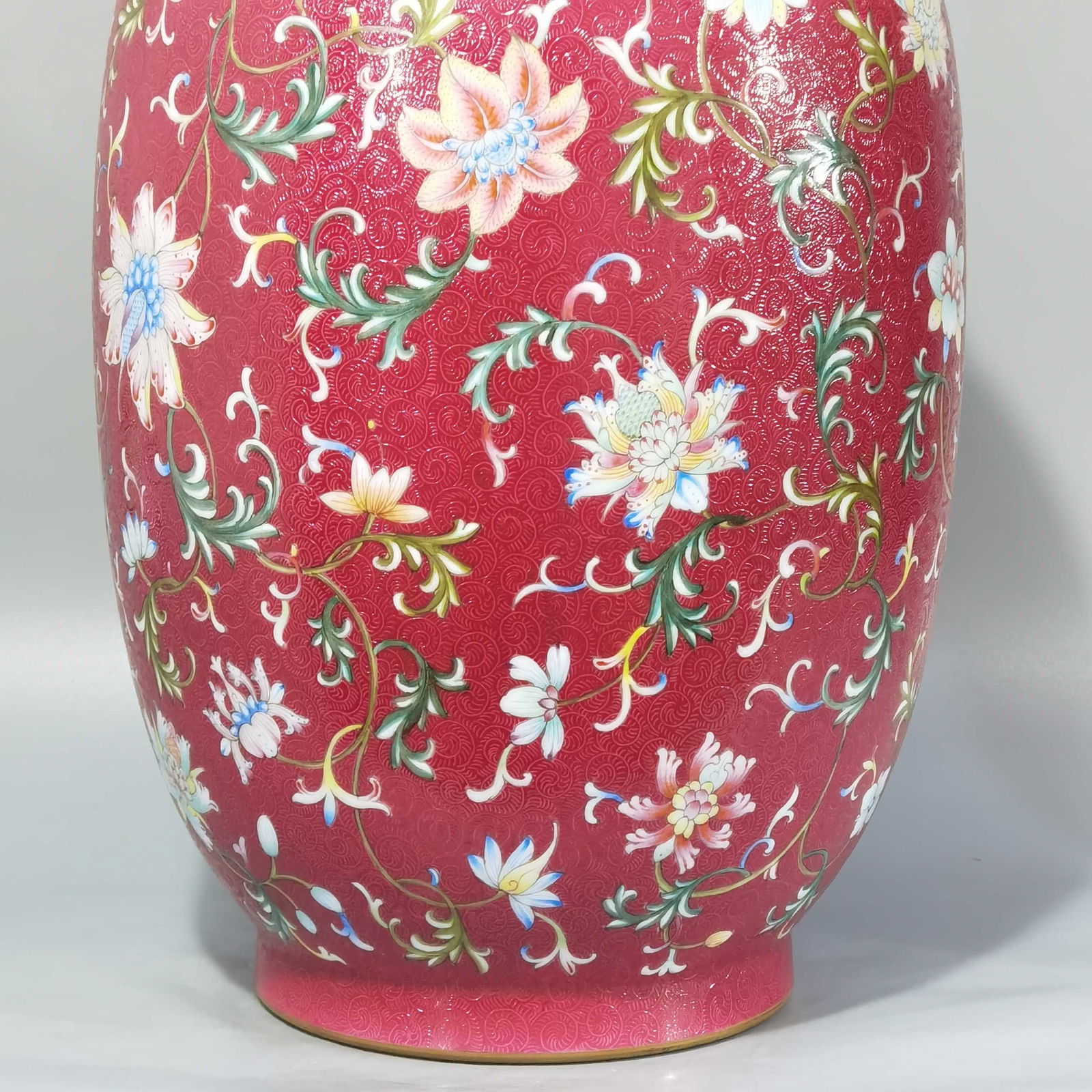 Very RARE Chinese famille rose porcelain vase Qing dynasty Qianlong Mark & Period - 7