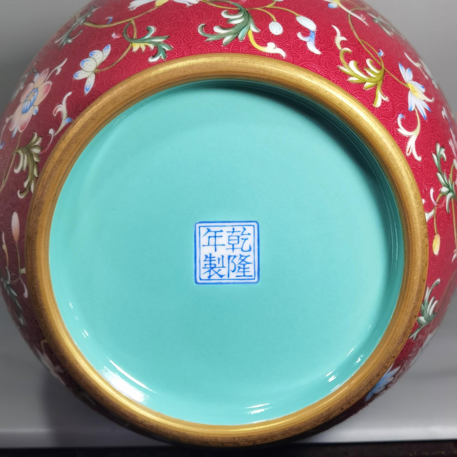 Very RARE Chinese famille rose porcelain vase Qing dynasty Qianlong Mark & Period - 8