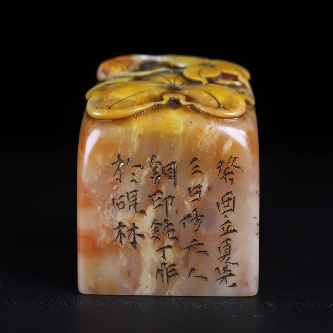 Chinese natural shoushan stone carved seal Qing dynasty (1 of 10)