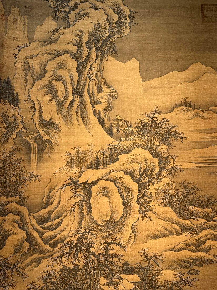 Chinese scroll painting Five Dynasties Li Cheng - 5