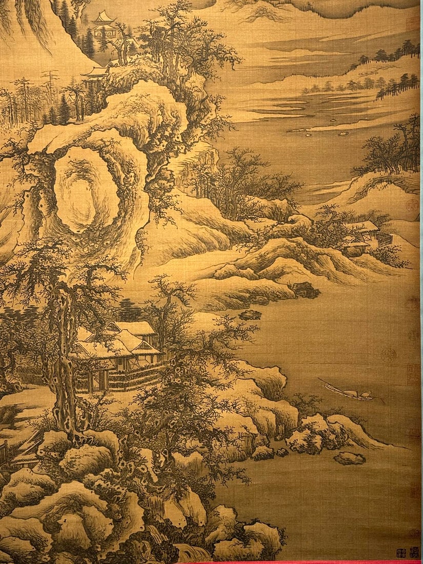 Chinese scroll painting Five Dynasties Li Cheng - 7