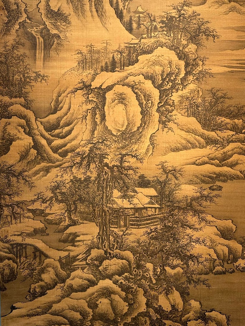 Chinese scroll painting Five Dynasties Li Cheng - 8