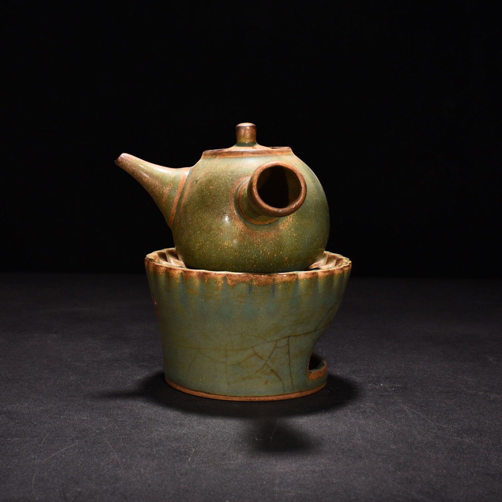 Song Dynasty Longquan kiln plum green glaze tea stove: Size: Width 14 cm - Height 12 cm Materials: Porcelain Time Period: Song dynasty Manufactured Date: 10th-c Period Object: Chinese Antique ⛨ Purchase With Confidence ✔ Verified Auctio