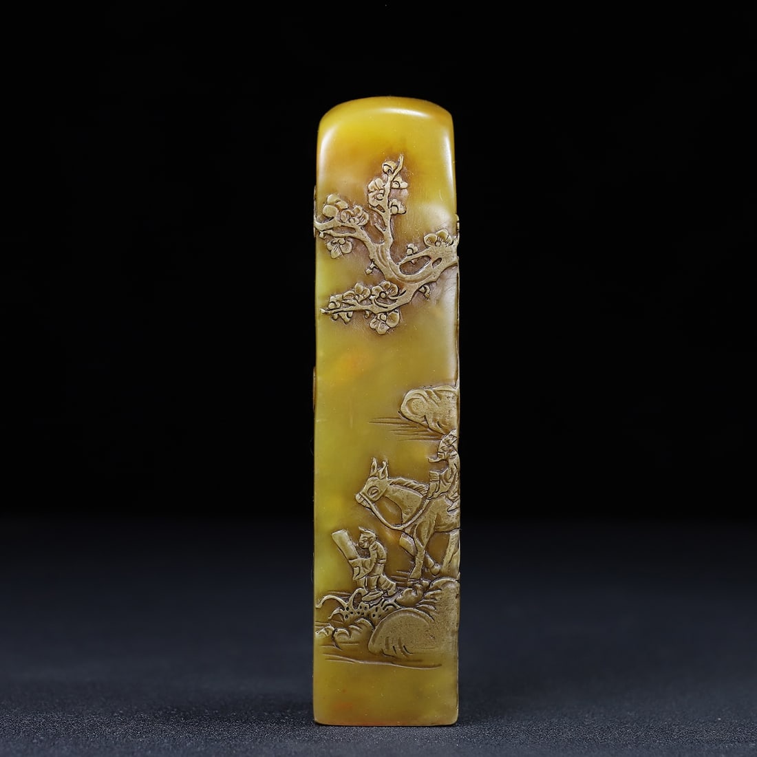 Chinese natural shoushan stone carved seal Qing dynasty (1 of 9)