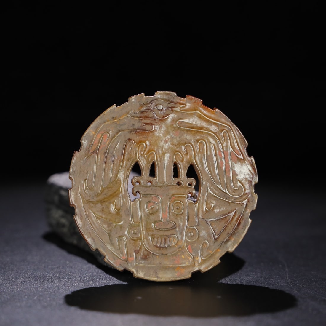 Chinese archaic jade carved ornaments: Size: Height 8.3 cm - Width 0.6 cm Materials: Archaic Jade Time Period: Han dynasty Manufactured Date: 1st to 3rd Century Period Object: Chinese Antique ⛨ Purchase With Confidence ✔